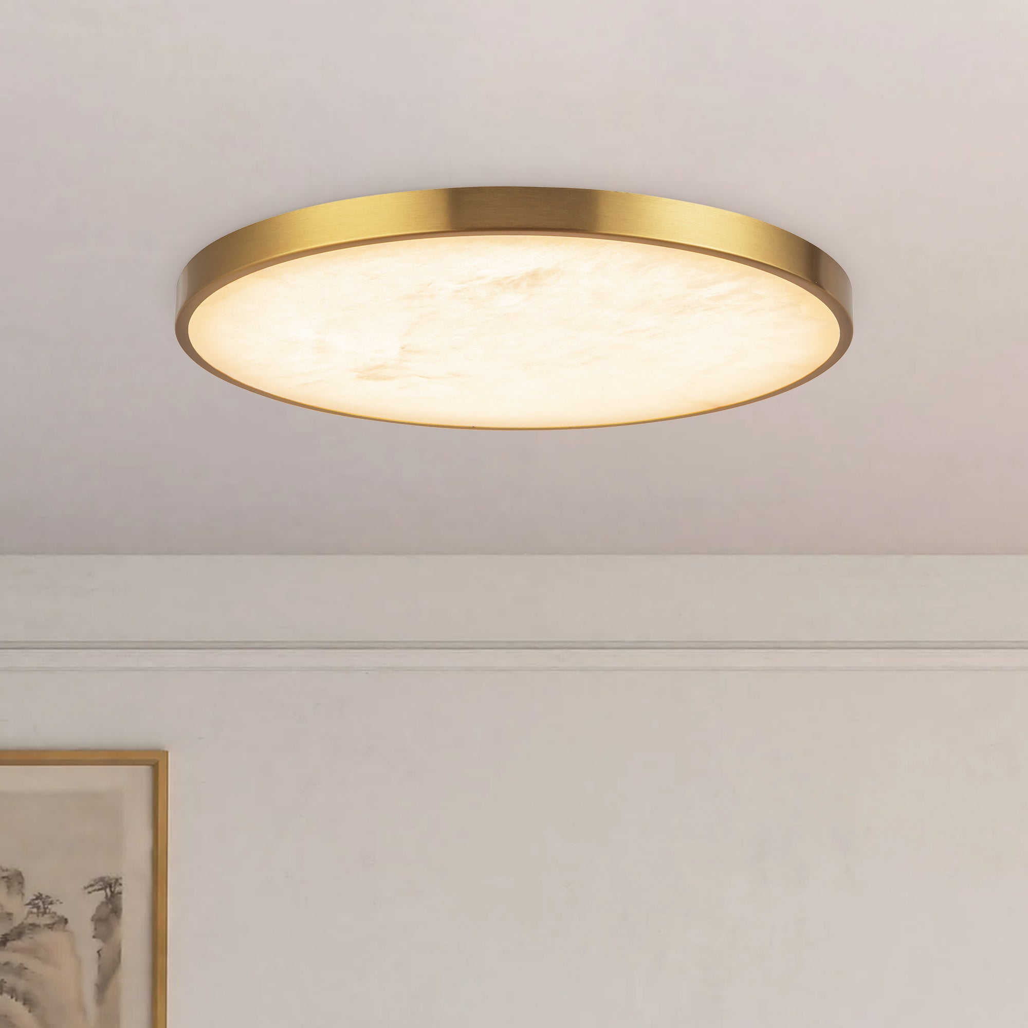 Evelyn 15" dimmable LED Flush Mount