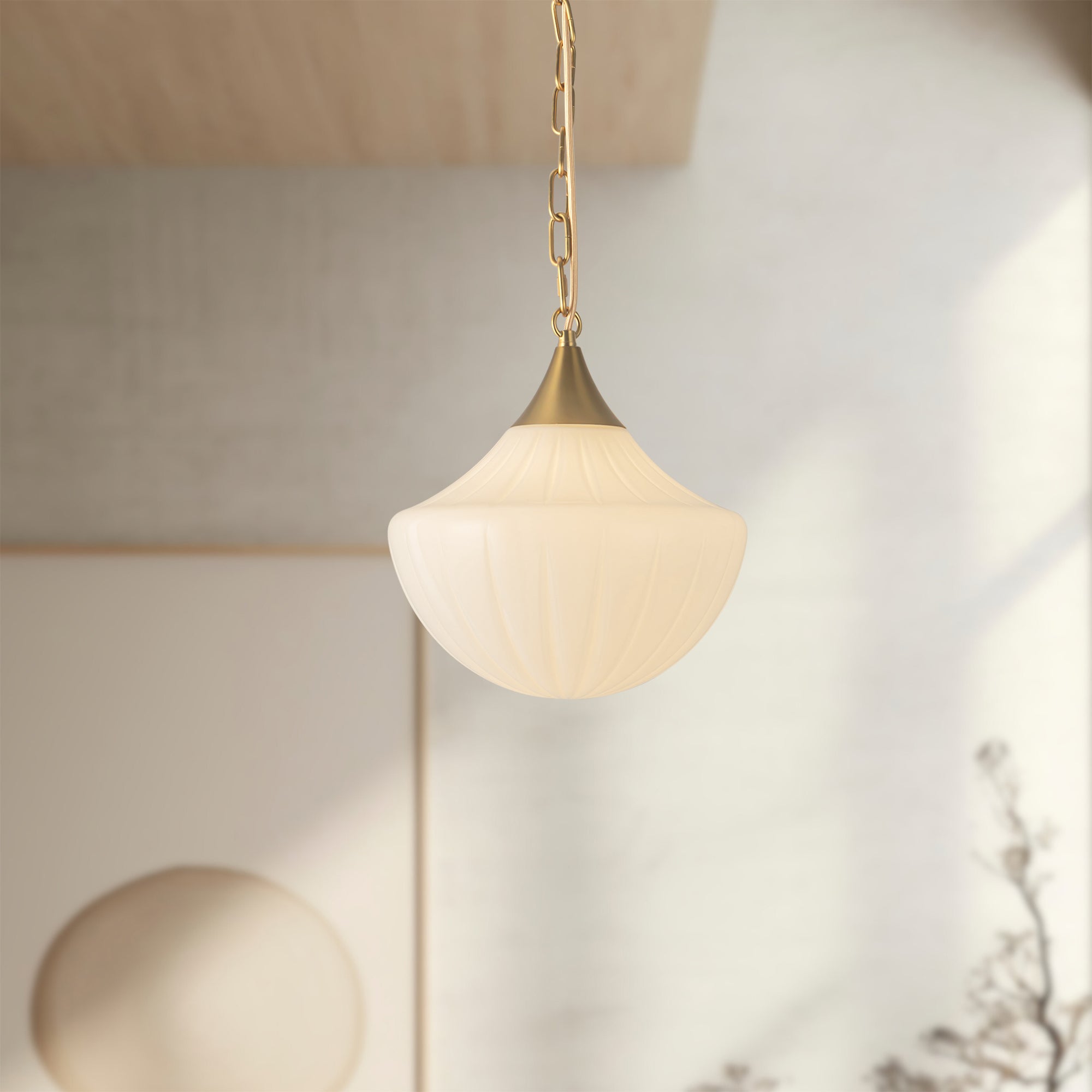 Farrah 12" Gold Pendant