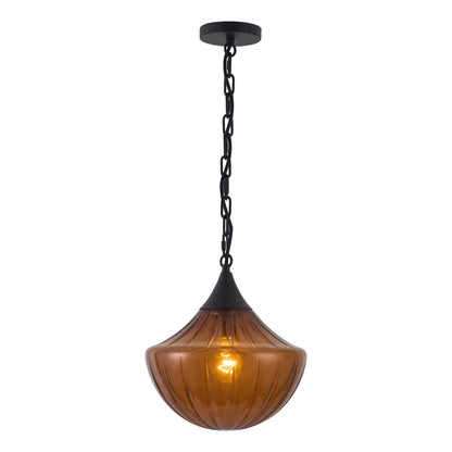 Farrah 12" Black Pendant