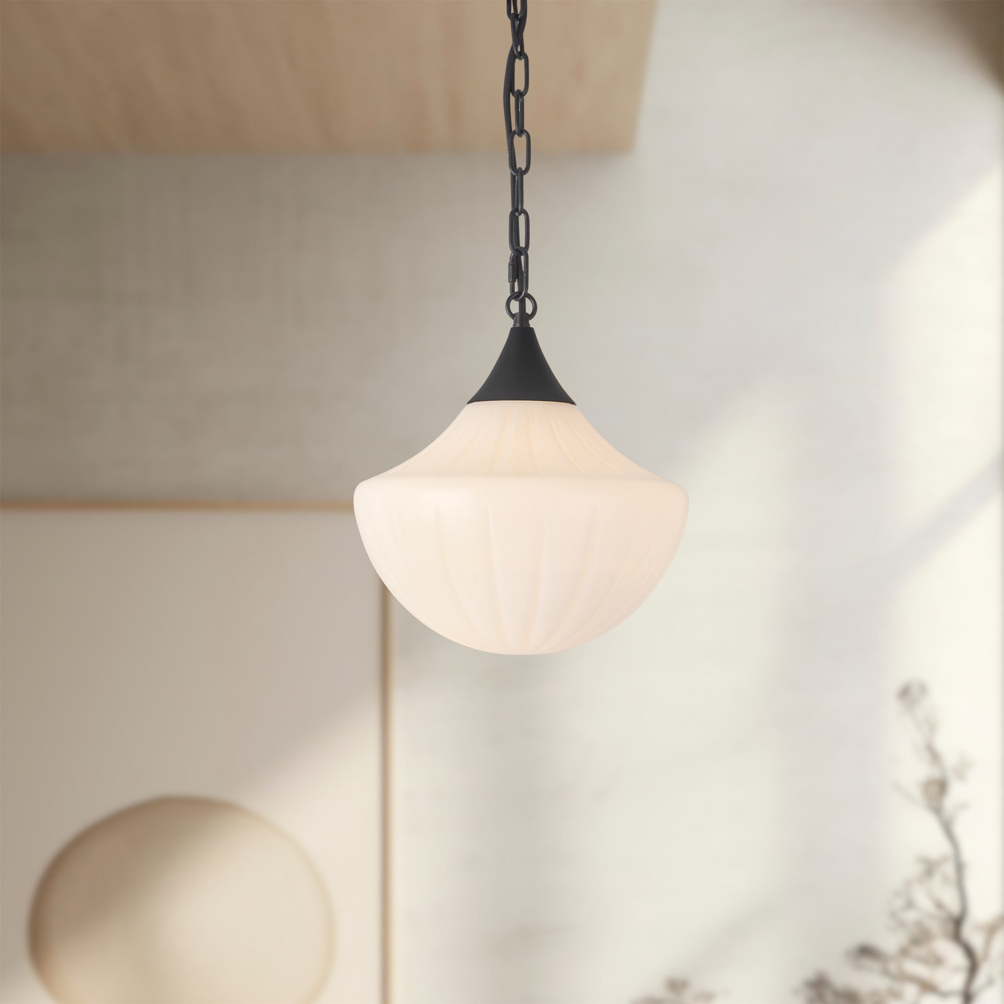 Farrah 12" Black Pendant