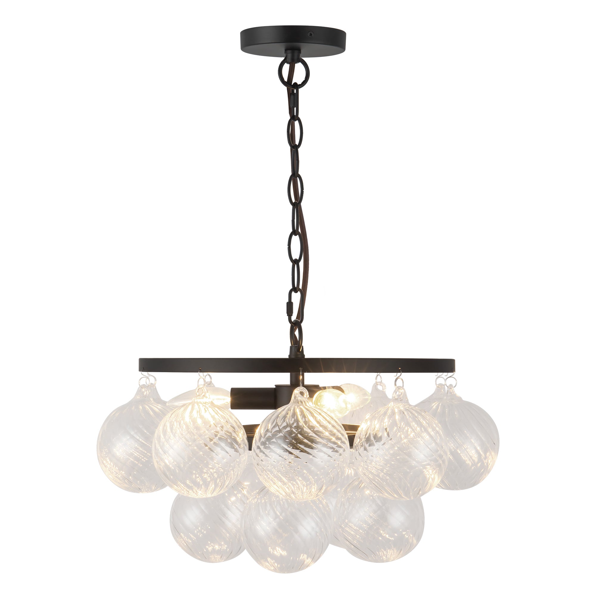 Faye 18" Black Chandelier