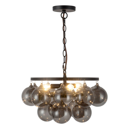 Faye 18" Black Chandelier