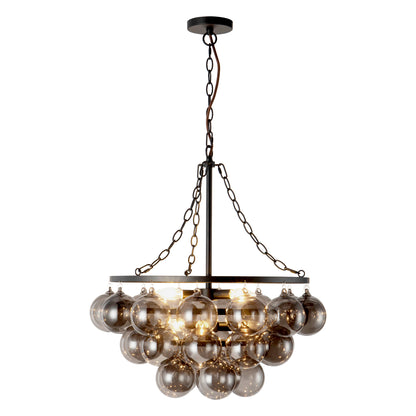 Faye 24" Black Chandelier