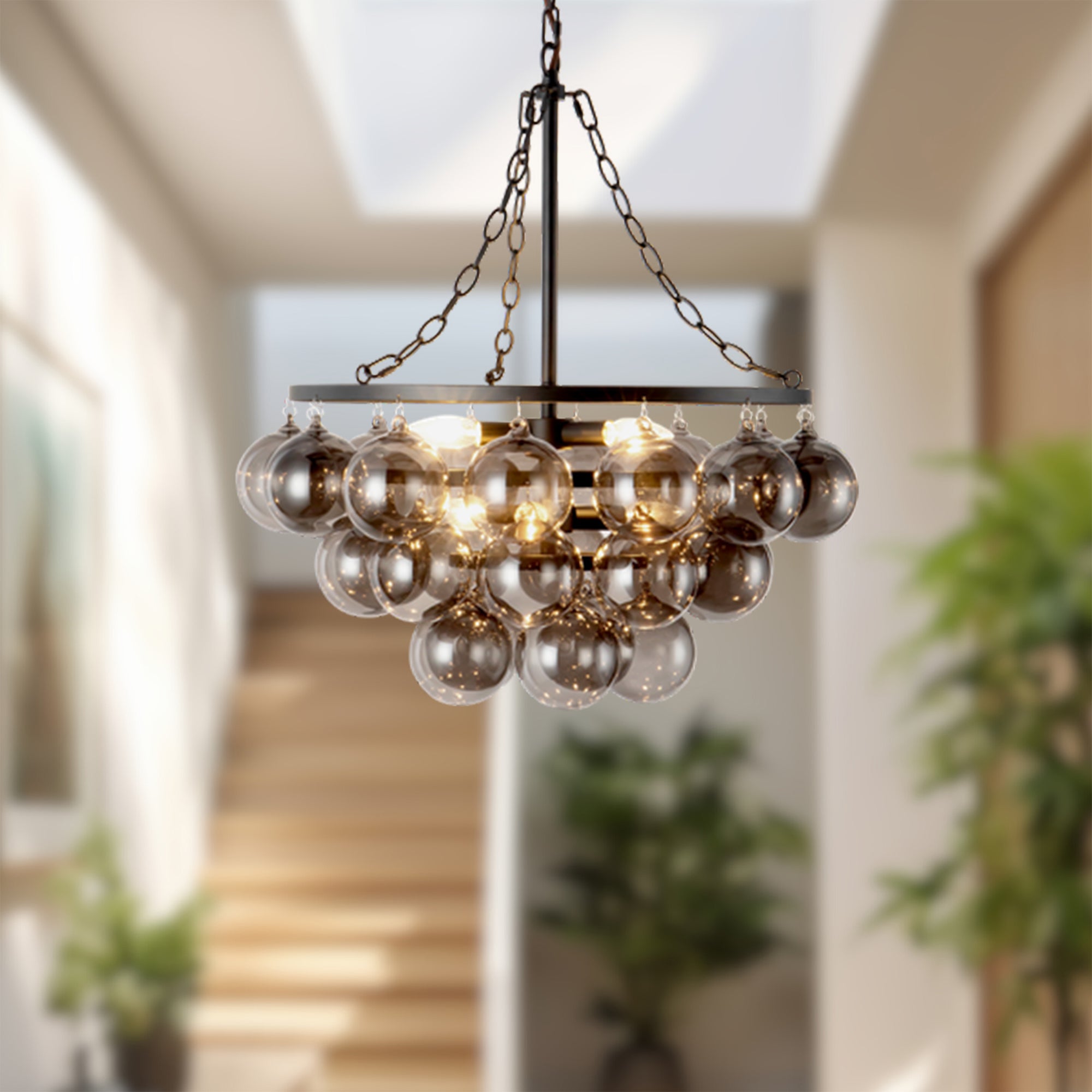 Faye 24" Black Chandelier