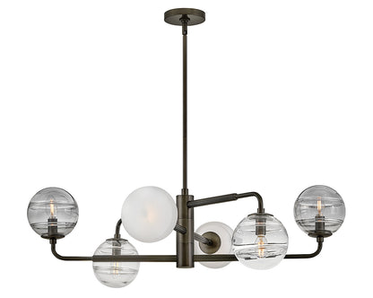 Oberon Large Adjustable Single Tier Chandelier