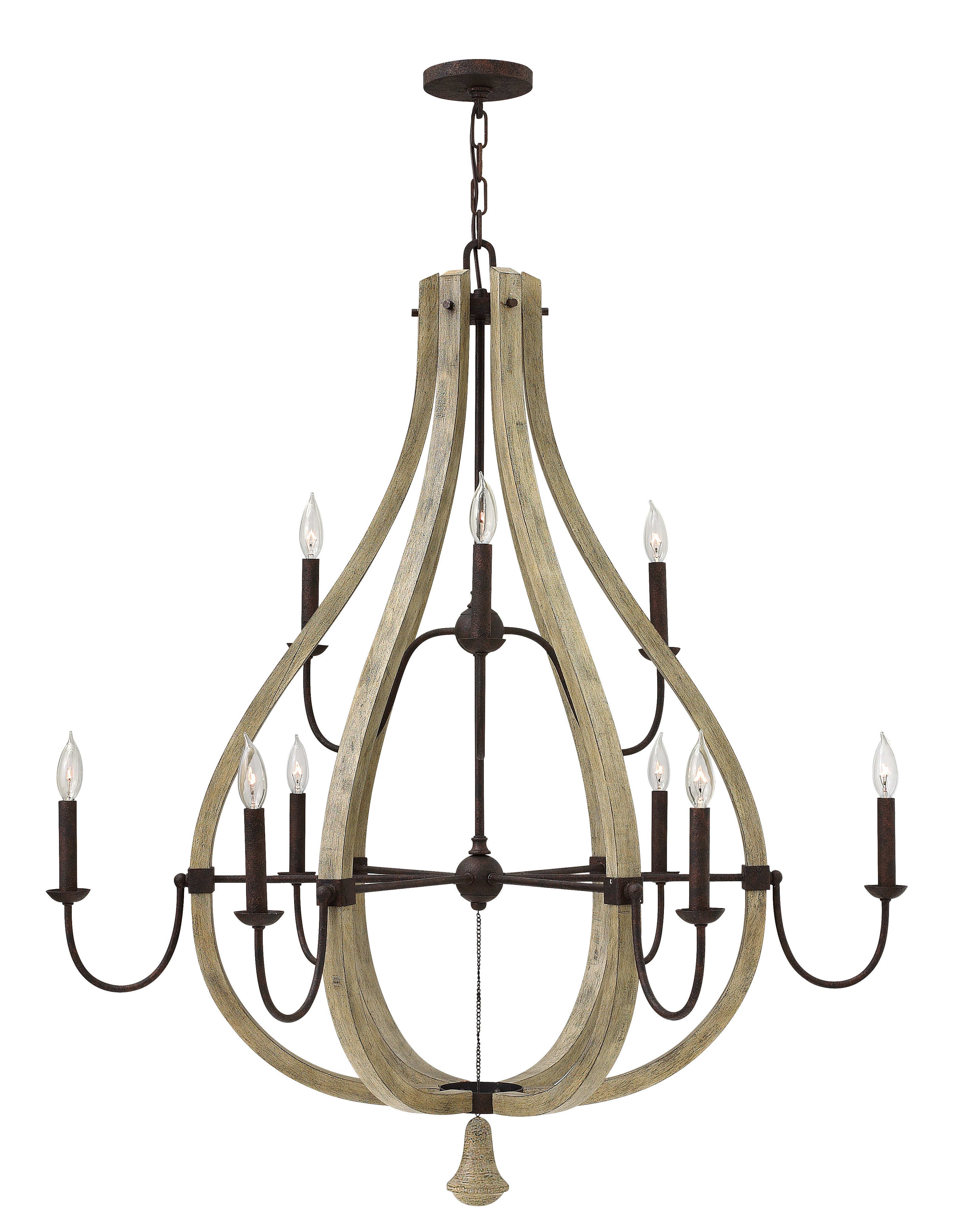 Middlefield Large Open Frame Two Tier Chandelier