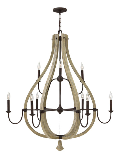 Middlefield Large Open Frame Two Tier Chandelier