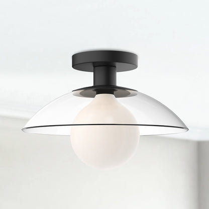 Francesca 12" 1 Light Semi Flush Mount