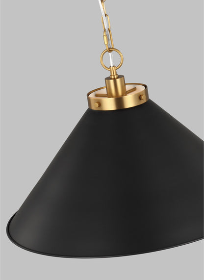 Wellfleet Wide Cone Pendant