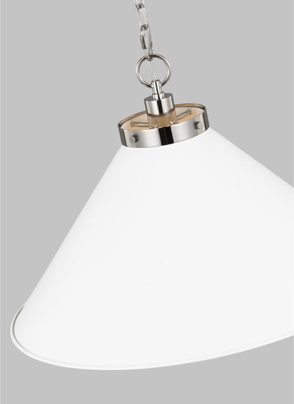 Wellfleet Wide Cone Pendant