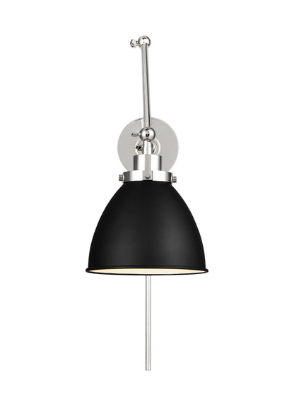 Wellfleet Double Arm Dome Task Sconce
