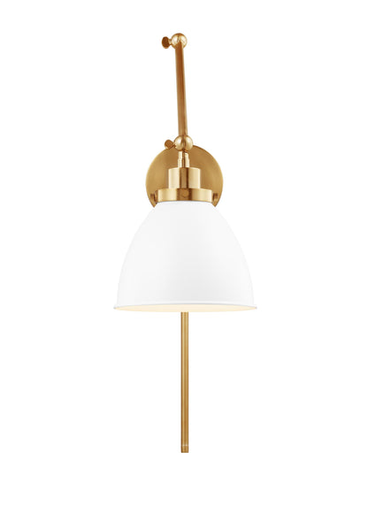 Wellfleet Double Arm Dome Task Sconce