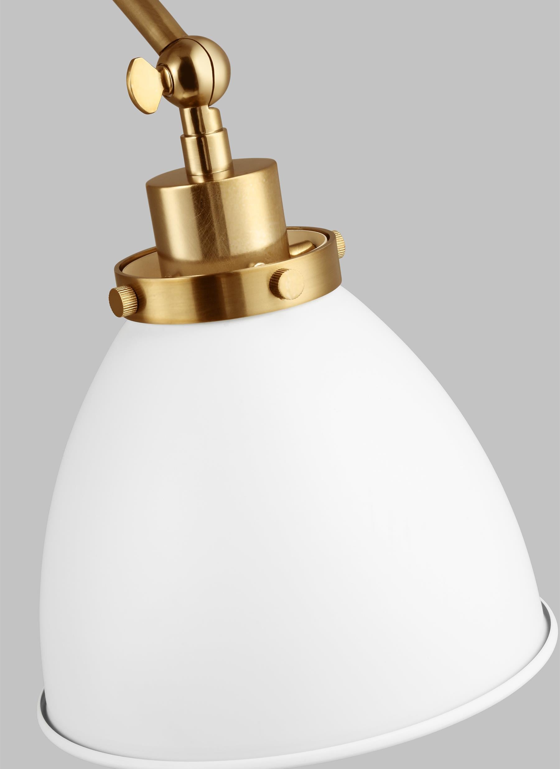 Wellfleet Double Arm Dome Task Sconce