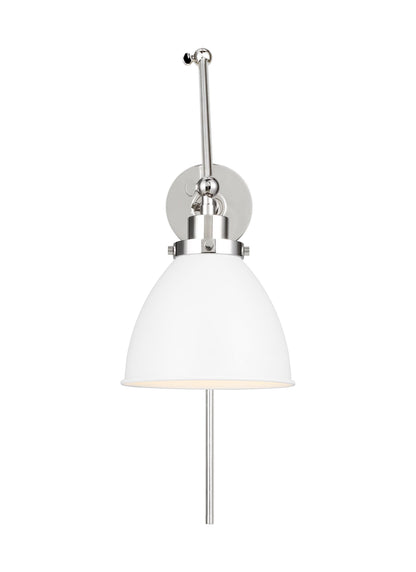 Wellfleet Double Arm Dome Task Sconce
