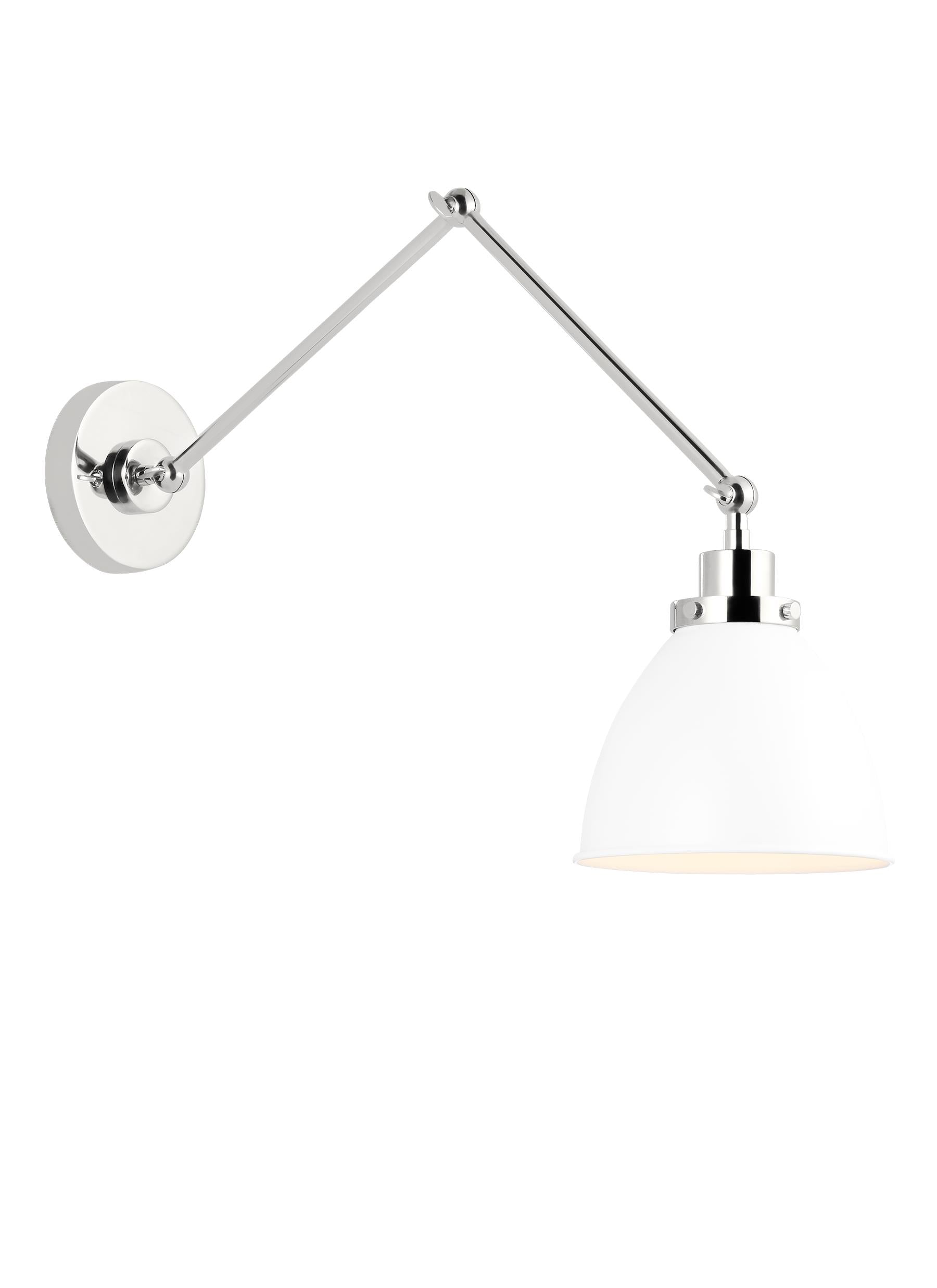 Wellfleet Double Arm Dome Task Sconce