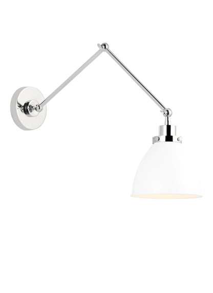 Wellfleet Double Arm Dome Task Sconce