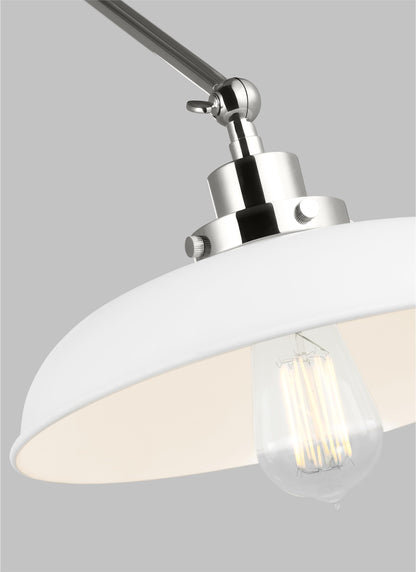 Wellfleet Double Arm Wide Task Sconce