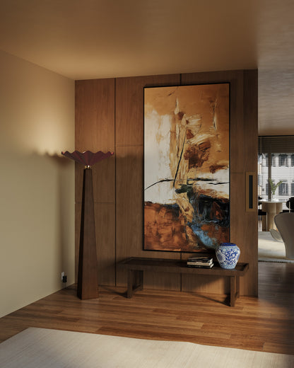 Furrow 65" Red Floor Lamp