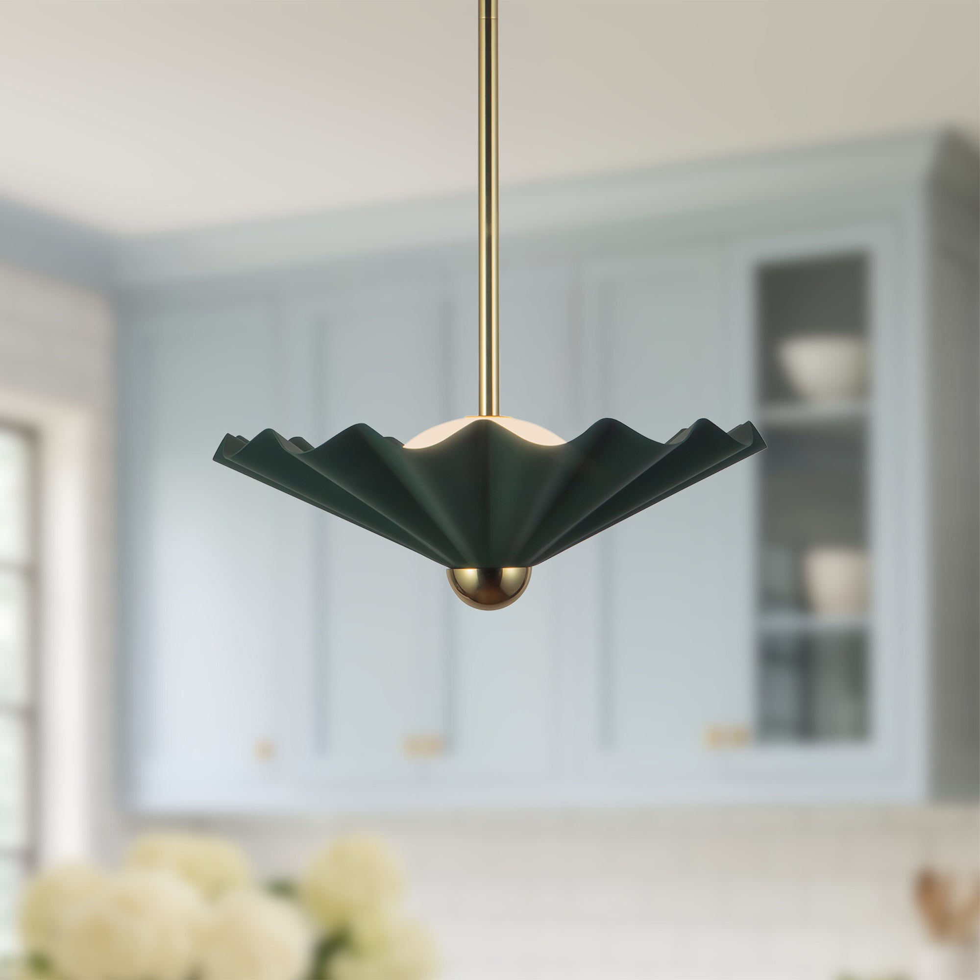 Furrow 16" dimmable LED Pendant