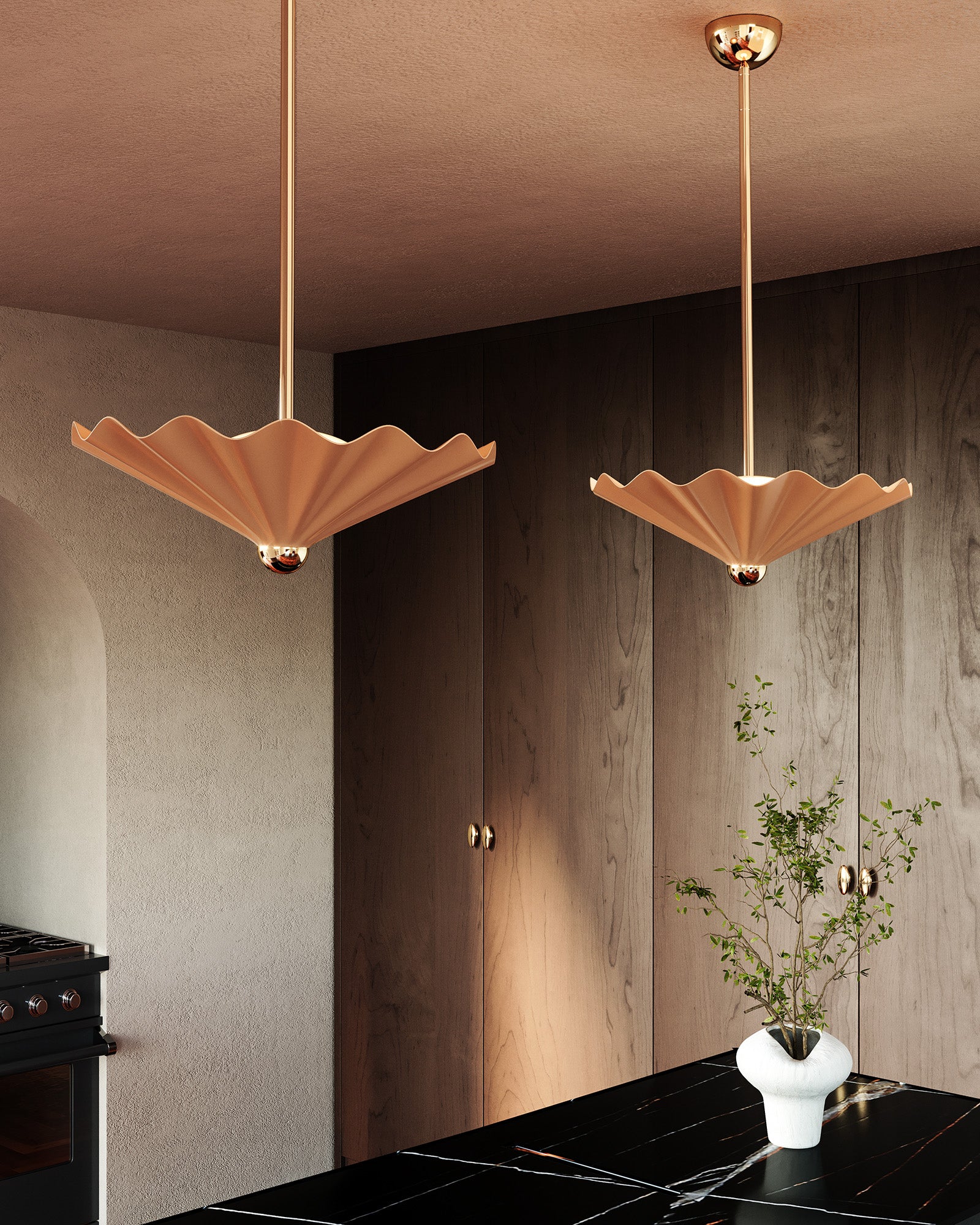 Furrow 25" dimmable LED Pendant