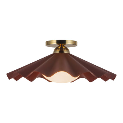 Furrow 16" Semi-Flush Mount