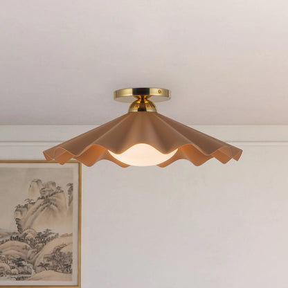 Furrow 16" Semi-Flush Mount