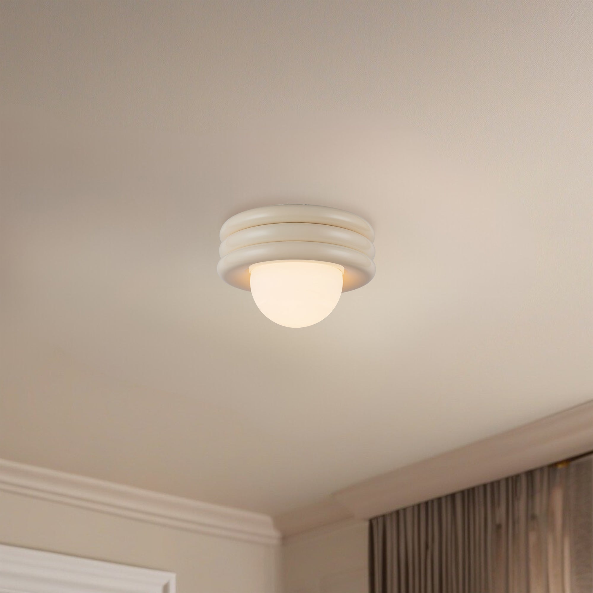 Harvey 12" Socket Semi-Flush Mount