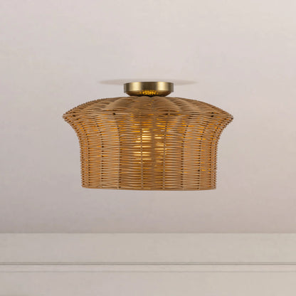 Kai 16" Socket Semi-Flush Mount