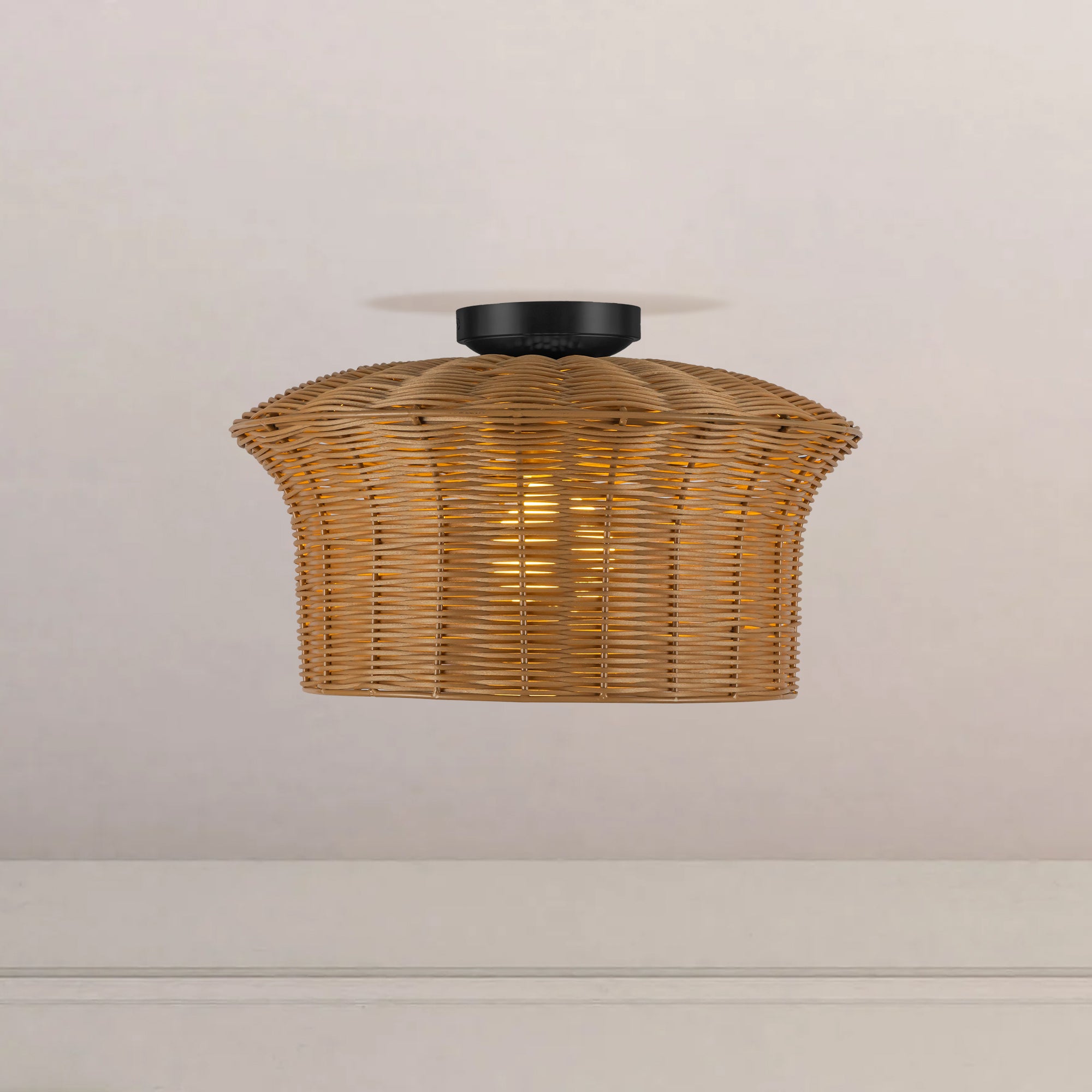 Kai 16" Socket Semi-Flush Mount