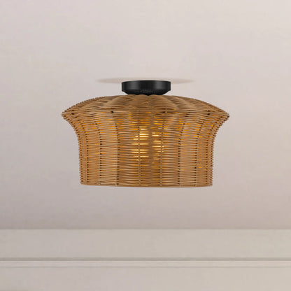 Kai 16" Socket Semi-Flush Mount