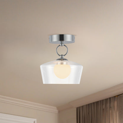 Leota 8" LED Semi-Flush Mount