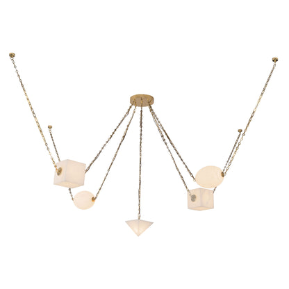 Mineral 5-Light dimmable LED Chandelier