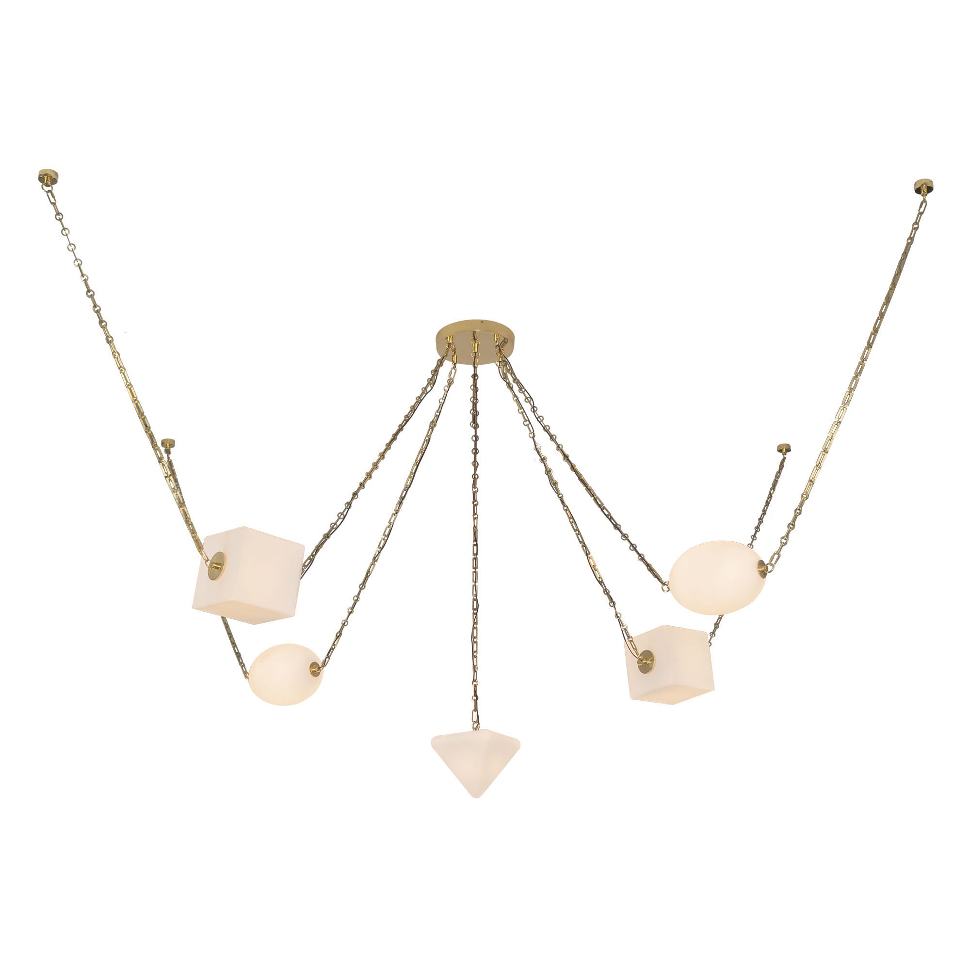 Mineral 5-Light dimmable LED Chandelier