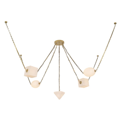 Mineral 5-Light dimmable LED Chandelier