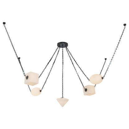 Mineral 5-Light dimmable LED Chandelier