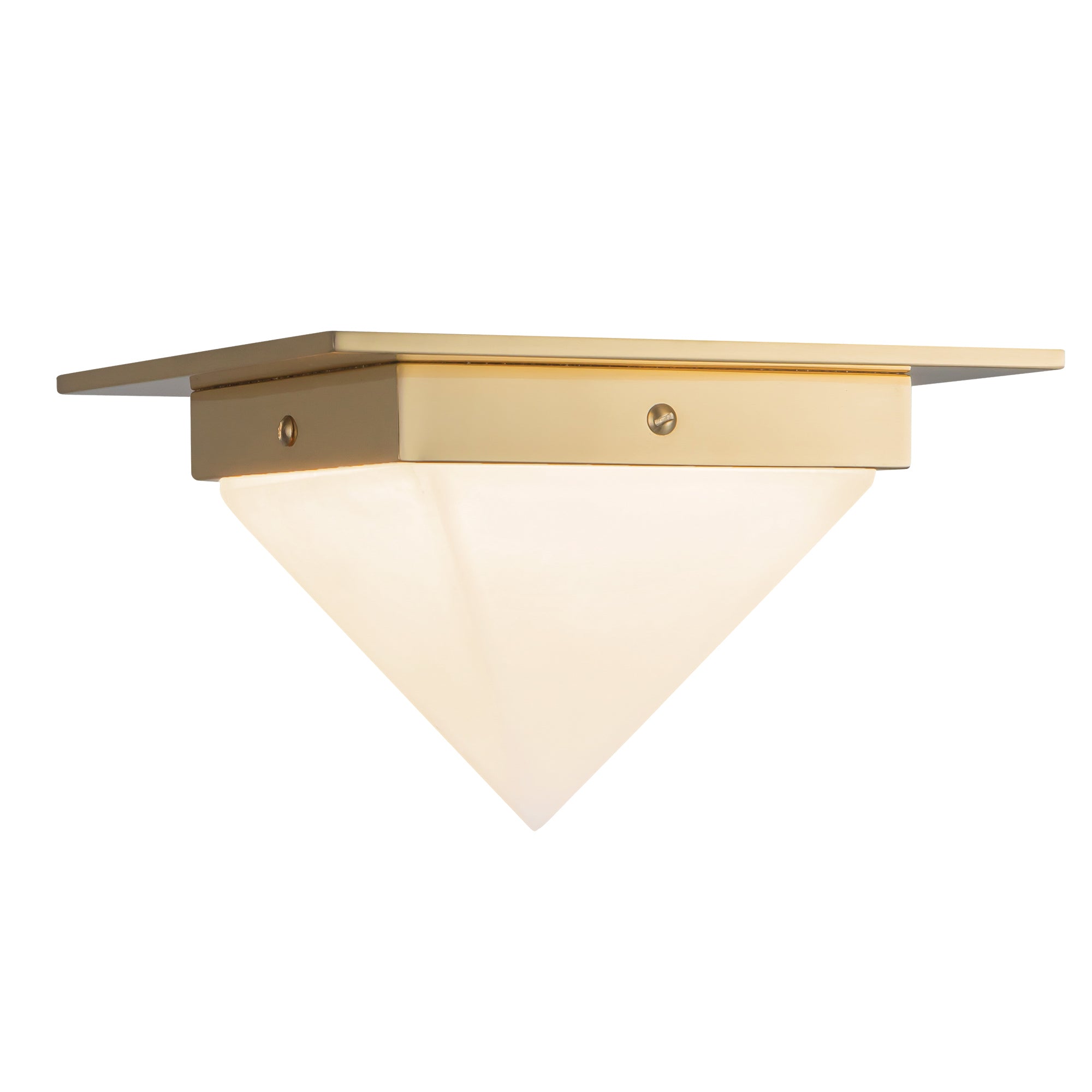 Mineral 8" Brass Flush Mount