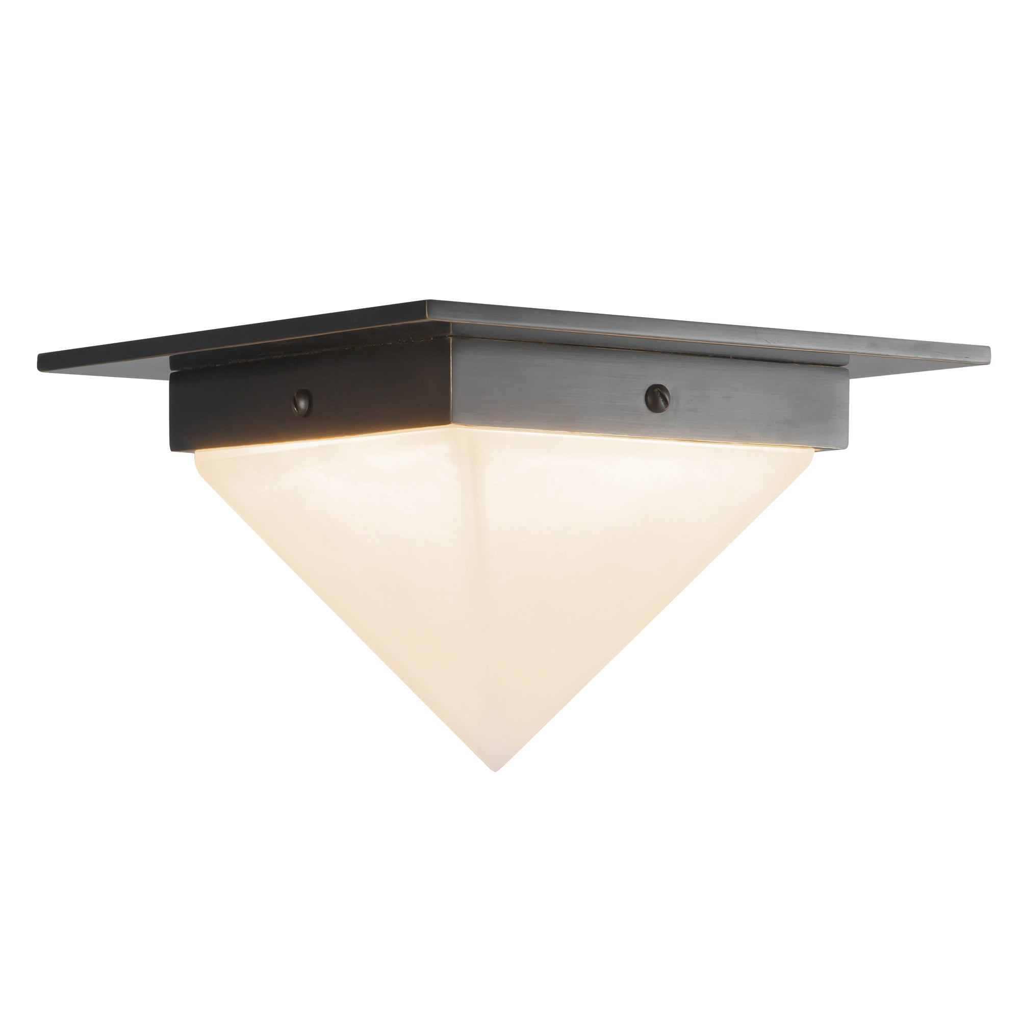 Mineral 8" Black Flush Mount