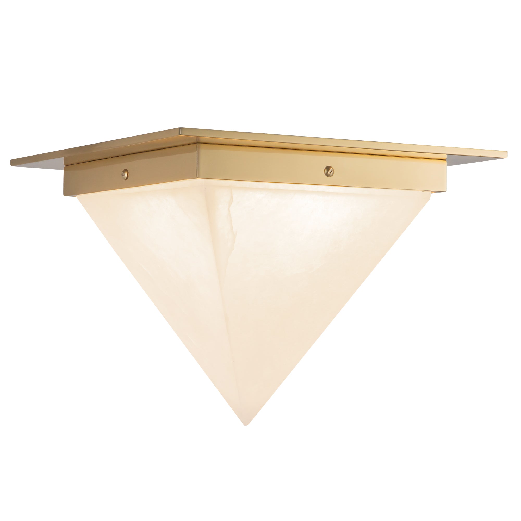 Mineral 11" Brass Flush Mount
