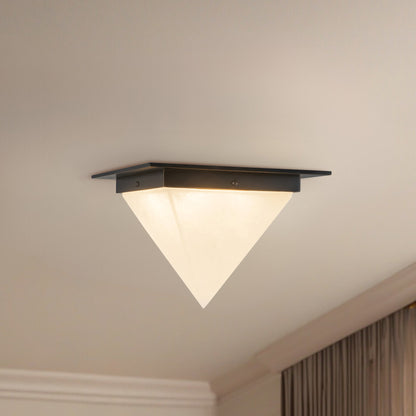 Mineral 11" Black Flush Mount