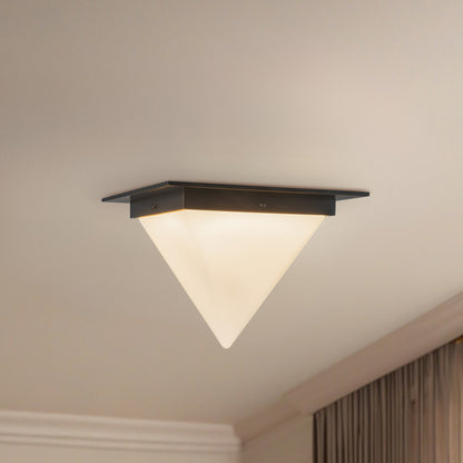 Mineral 11" Black Flush Mount