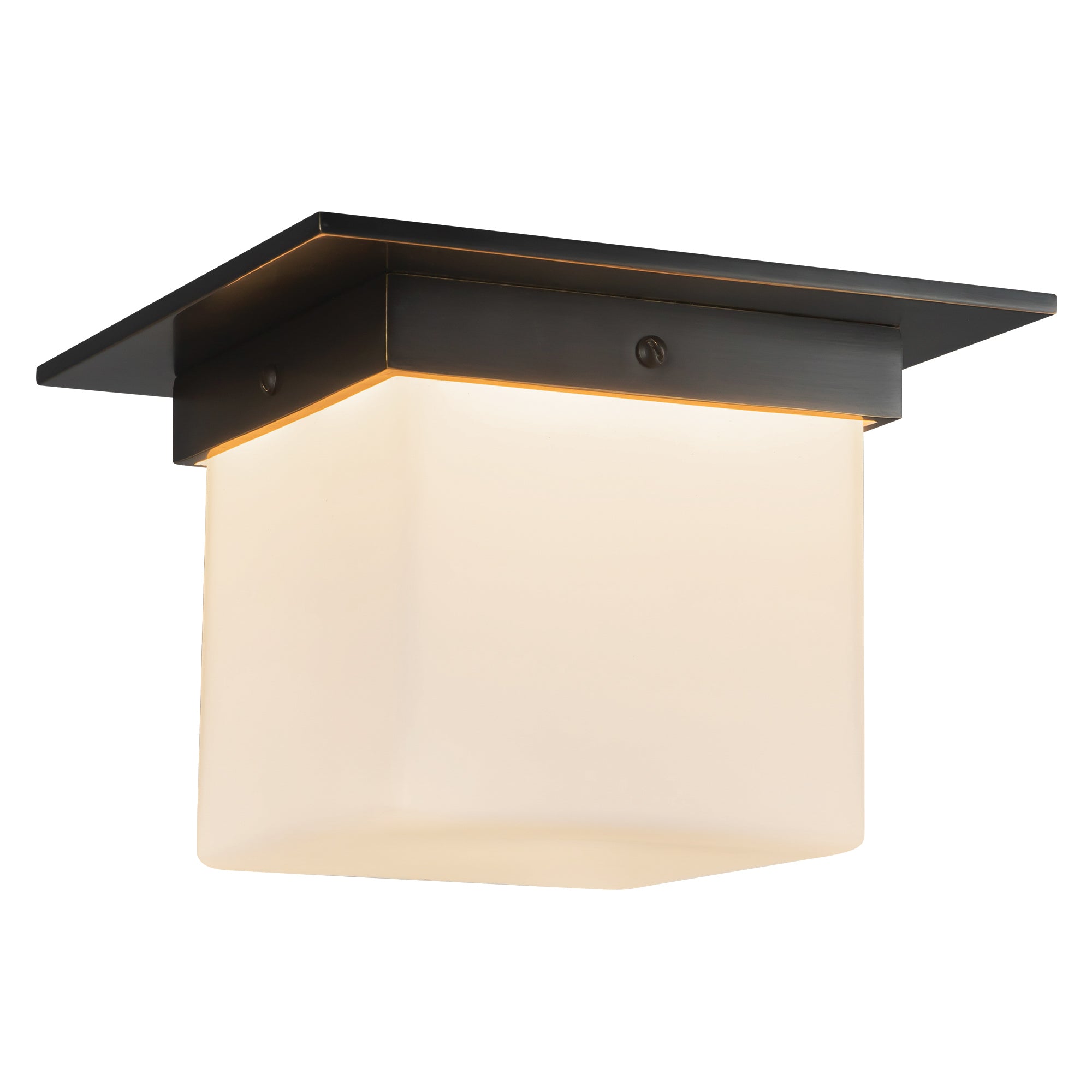 Mineral 8" Black Flush Mount