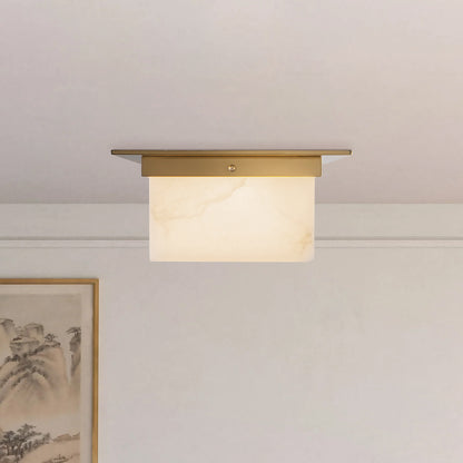Mineral 11" Brass Flush Mount