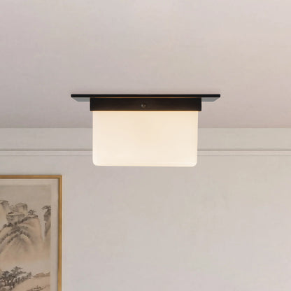 Mineral 11" Black Flush Mount