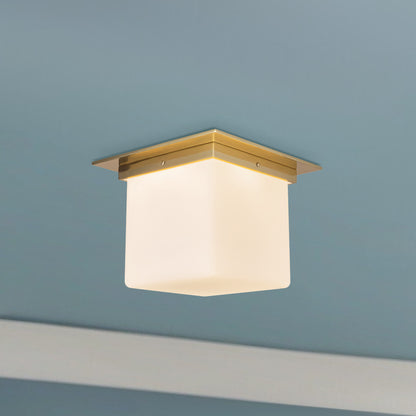 Mineral 11" Brass Flush Mount