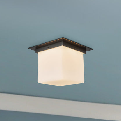 Mineral 11" Black Flush Mount