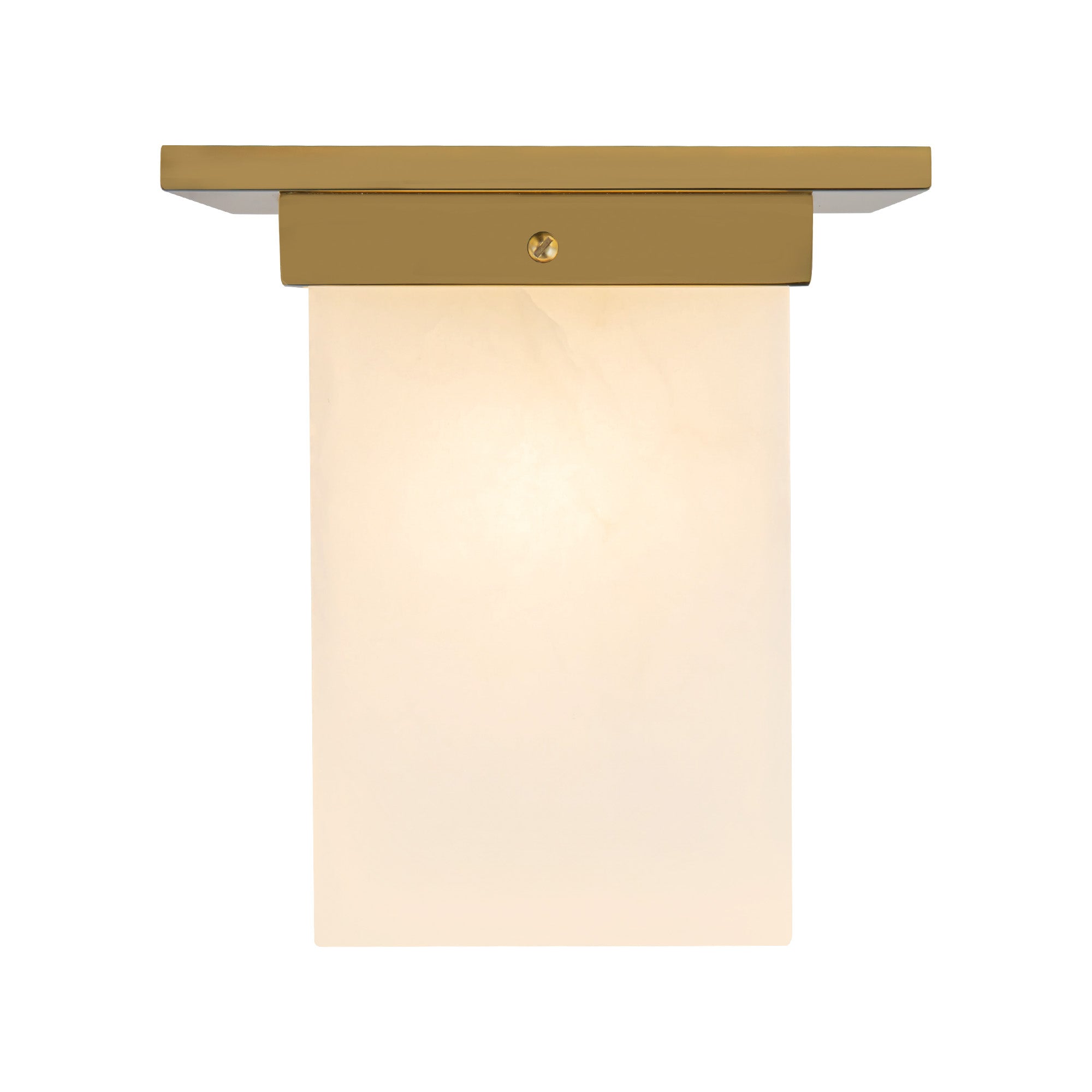 Mineral 8" Brass Flush Mount