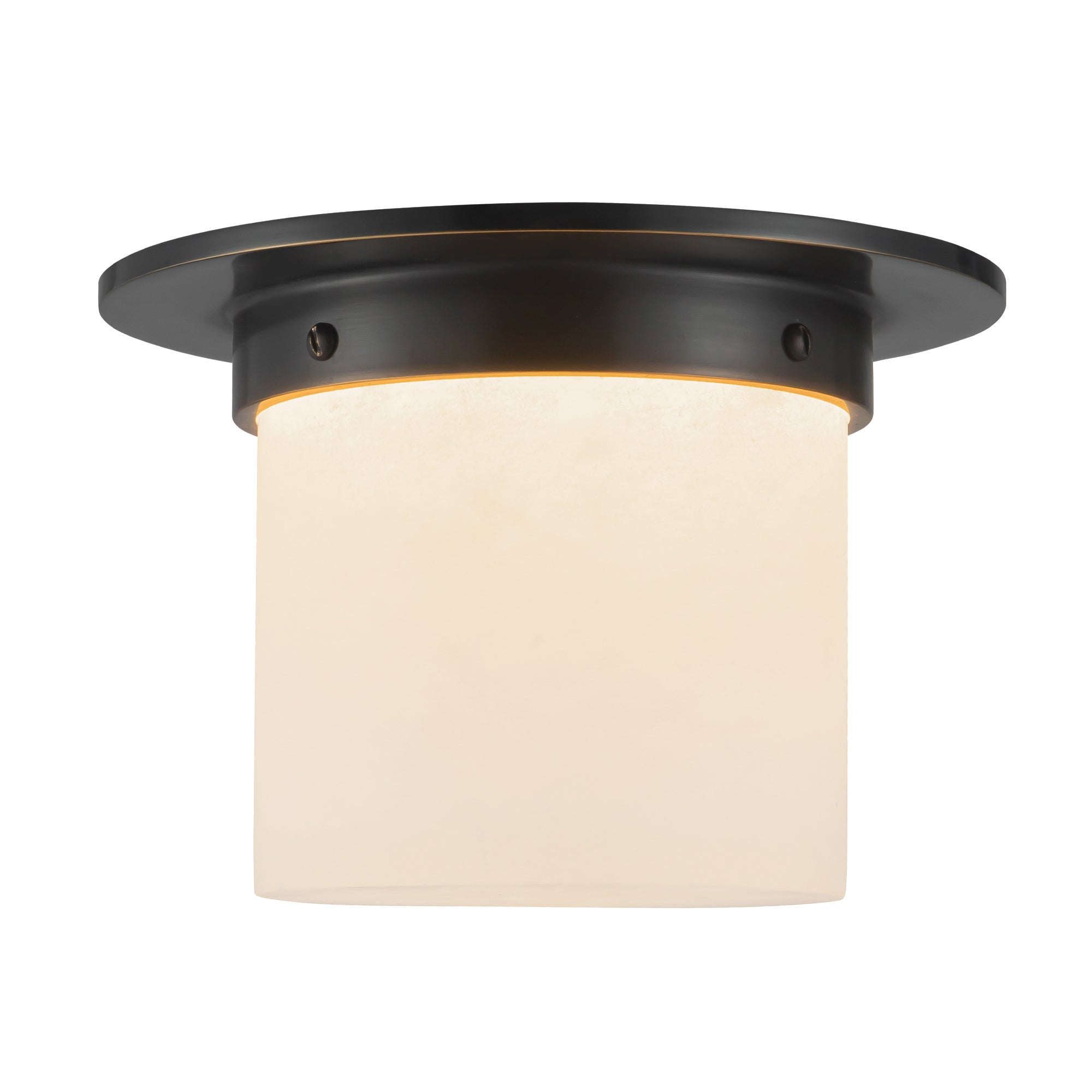 Mineral 8" Black Flush Mount
