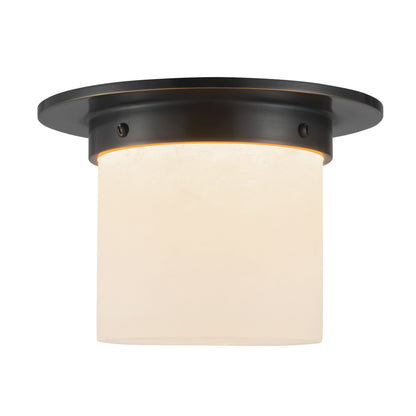 Mineral 8" Black Flush Mount