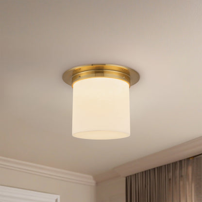Mineral 11" Brass Flush Mount