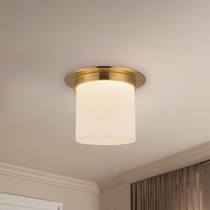 Mineral 11" Brass Flush Mount